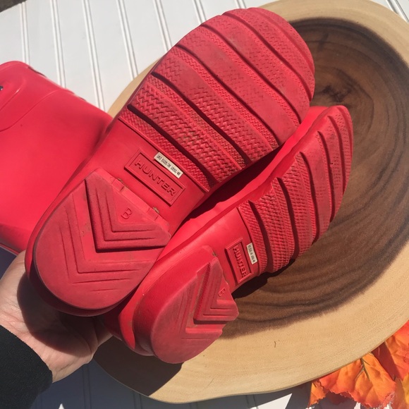 Hunter Hot Pink Wellies Rain Rubber Boots - Picture 7 of 8